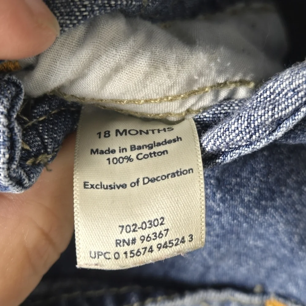 Vintage Osh Kosh‎ B'Gosh Carpenter Cargo Overalls, Size 18 Months